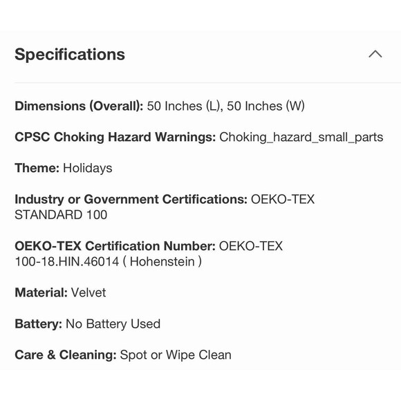 Velvet Bow Christmas Tree Skirt Cream - Threshold designed with Studio McGee NEW - Picture 4 of 5